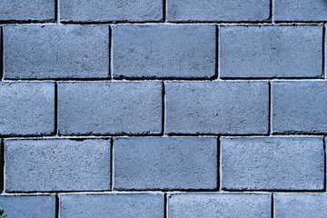 Texture of dark blue brick wall