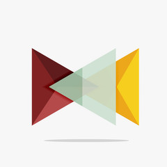 Blank triangle layout business template