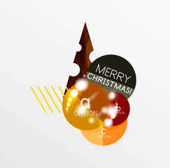 Vector Christmas label or price tag sticker