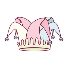 fools hat isolated icon vector illustration design