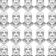 jesuschrist character isolated icon vector illustration design