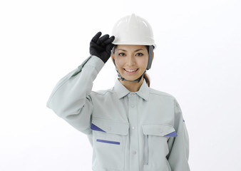 Smiling construction worker