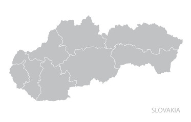 Fototapeta premium Map of Slovakia.