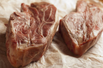 raw lamb shoulder chops