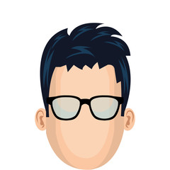 young man character icon vector illustration design