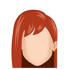 cute woman avatar casual vector illustration design