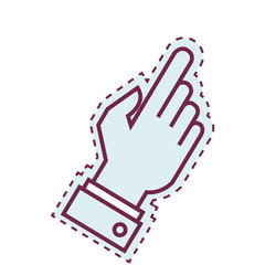 hand human index isolated icon vector illustration design
