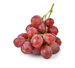 red grape isolated on white