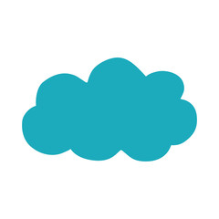 Isolated cloud weather icon vector illustration graphic design