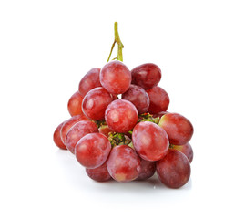 red grape isolated on white