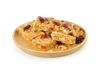 cereal bar isolated on white background