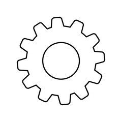 Isolated gear symbol icon vector illustration graphic design