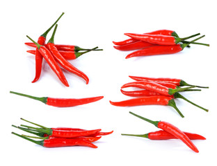 red hot chili pepper isolated on a white background