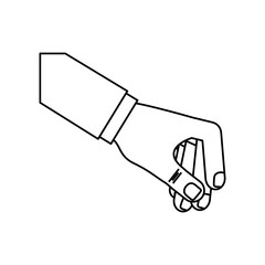 Hand holding something icon vector illustration graphic design