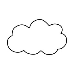 Isolated cloud weather icon vector illustration graphic design
