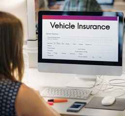 Vehicle Insurance Claim Form Concept