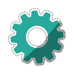 Isolated gear symbol icon vector illustration graphic design