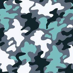 Modern fashion vector trendy camo pattern