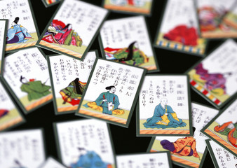 Play cards of the one hundred poets