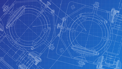 Mechanical Engineering drawing. Engineering Drawing Background.