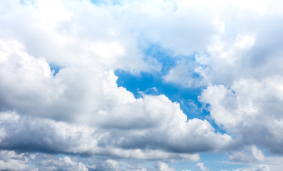 Obraz na płótnie Canvas Beautiful blue sky with clouds. Nature Background. Outdoors