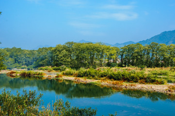 The rural  and river scenery