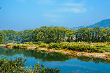 Fototapeta premium The rural and river scenery