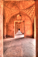 Fototapeta na wymiar Corridors at Taj Mahal