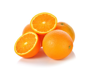 Orange fruit isolated on white background