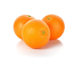 Orange fruit isolated on white background