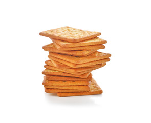 Cracker isolated on white
