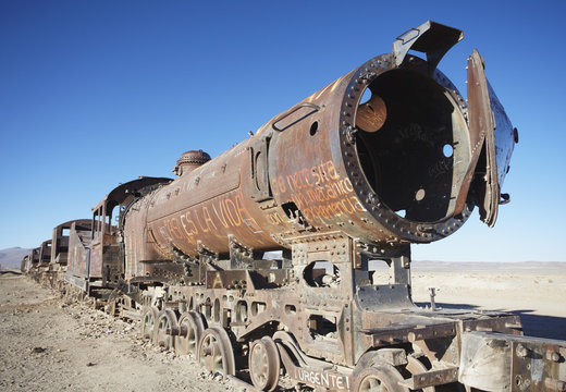 Cemeterio de Trenes (Train Cemetery), Uyuni, Potosi Department, Bolivia
