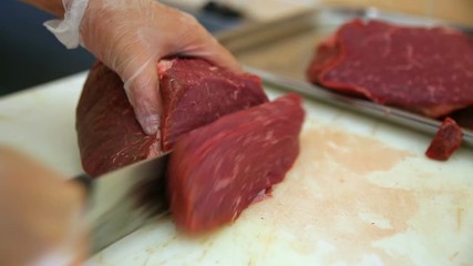 Processing of meat production.