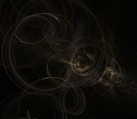 Abstract chaotic smoky black brown background