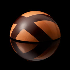 Fototapeta premium chocolate candy on black background