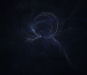 Abstract chaotic smoky dark blue background