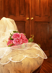 Veil and Bouquet