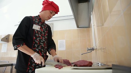 Processing of meat production.