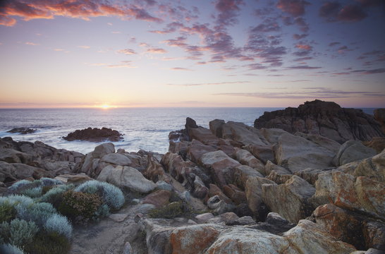 Canal Rocks at sunset, Leeuwin Naturaliste National Park, Yallingup, Margaret River, Western Australia