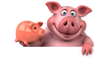 Fun pig - 3D Illustration