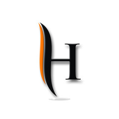 h, logo h, letter h, vector, icons, icon h, ribbon, font, symbol