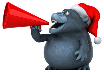 Fun gorilla - 3D Illustration © Julien Tromeur