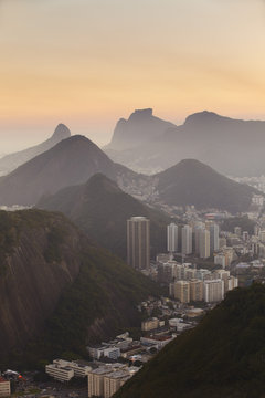 View of Urca and Botafogo, Rio de Janeiro, Brazil 