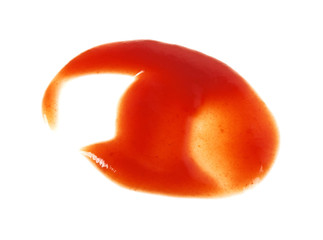Tomato ketchup isolated on a white background
