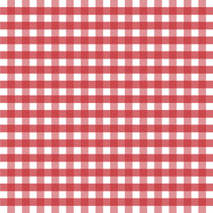 Square pattern. Red cloth in a cage. Geometric simple image. Print cloth, clothes, shirts. Vector illustration