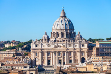Fototapeta na wymiar Papal Basilica of St Peter (San Pietro) in Vatican