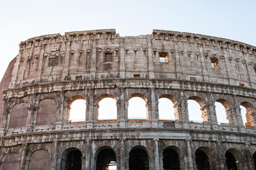 Obraz premium wall of ancient roman amphitheater Colosseum