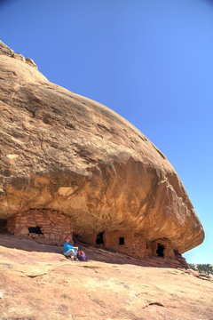 House on Fire Ruins, Anasazi Culture, over 800 years old, Mule Canyon, Cedar Mesa, Utah