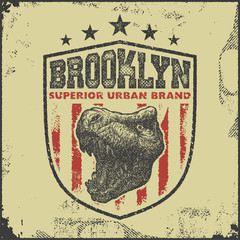 vintage brooklyn typography t-shirt graphics
