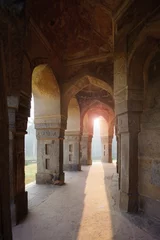 Fototapete Monument Muhammad Shah Sayyid’s Tomb, view from colonnade inside, Lodi Garden Monuments, Delhi, India